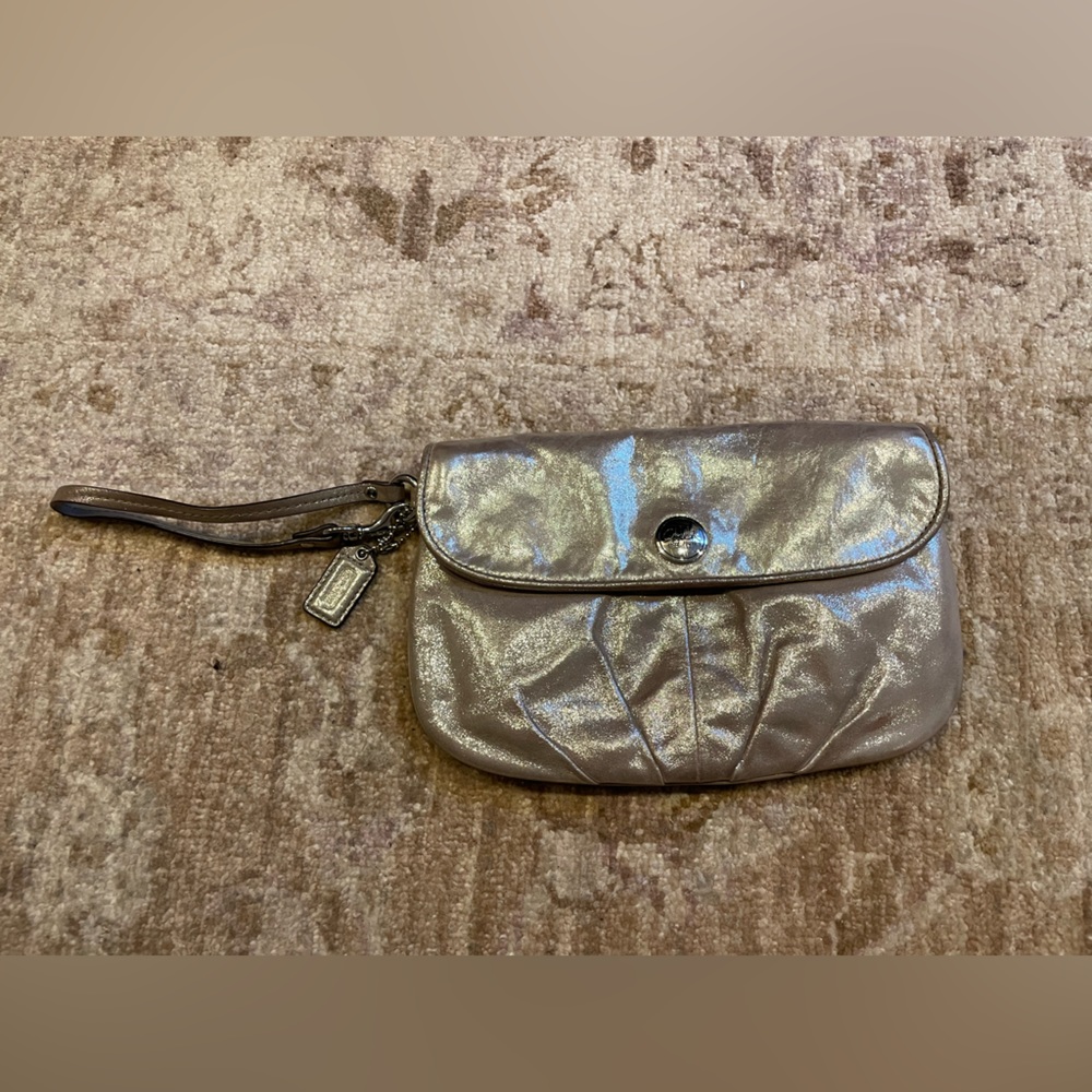Coach Wristlet with snap